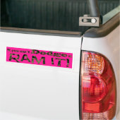 Dodge het, Ram het, Roze en Camouflage Bumpersticker (Op Truck)