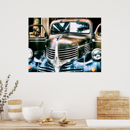 Dodge in stijl poster (Keuken)