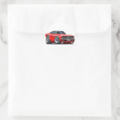 Dodge-lader rode auto ronde sticker (Tas)