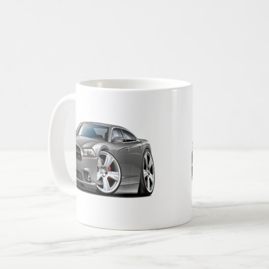 Dodge-lader RT Grijze auto Koffiemok (Voorkant links)