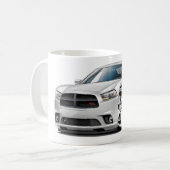 Dodge-lader RT witte auto Koffiemok (Voorkant links)