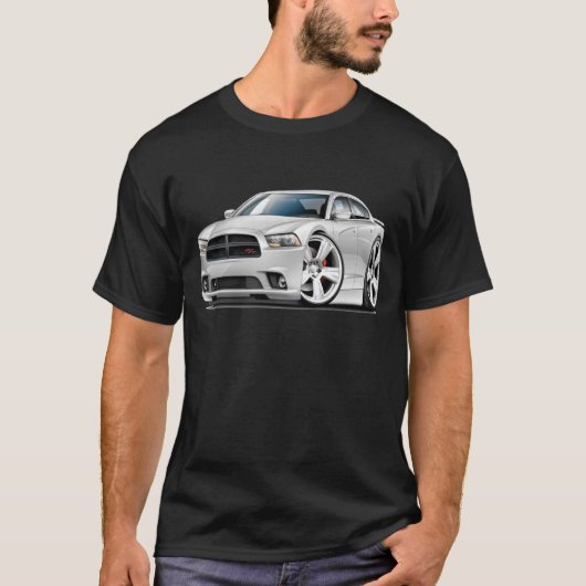 Dodge-lader RT witte auto T-shirt (Voorkant)