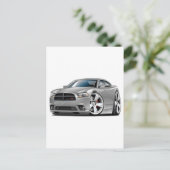 Dodge-lader RT-zilver Briefkaart (Staand voorkant)