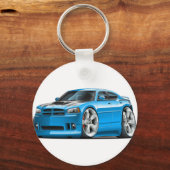 Dodge-lader voor blauwe bus voor bijen sleutelhanger (Voorkant)