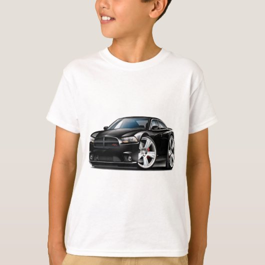 Dodge-lader - zwarte RT-wagen T-shirt (Voorkant)