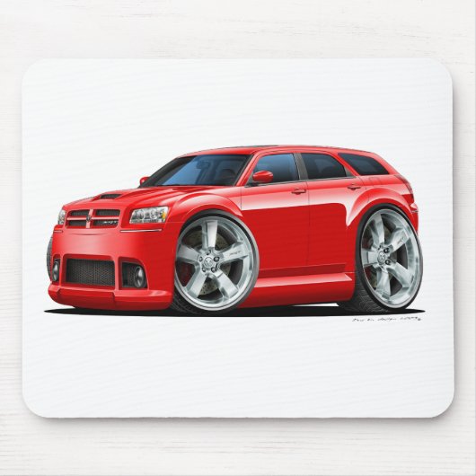 Dodge Magnum Red Car Muismat (Voorkant)