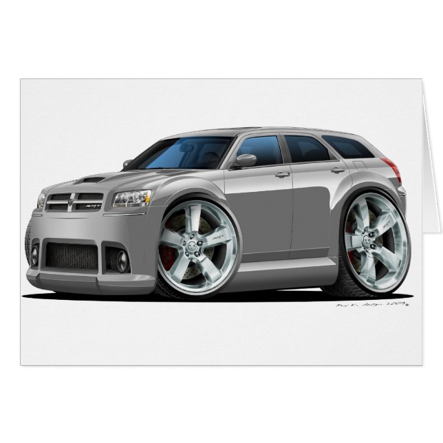 Dodge Magnum Silver Car (Voorkant Horizontaal)