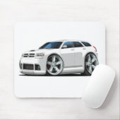 Dodge Magnum White Car Muismat (Met muis)