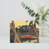 Dodge Motor Speed Boat Oerwoud Edward Wilson Briefkaart (Staand voorkant)