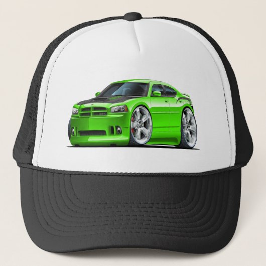 Dodge-oplader Super Bee Green-auto Trucker Pet (Voorkant)