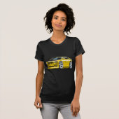 Dodge-oplader Super Bee Yellow Car T-shirt (Voorkant volledig)