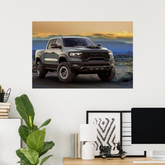 Dodge Ram 1500 TRX Poster (Thuiskantoor)