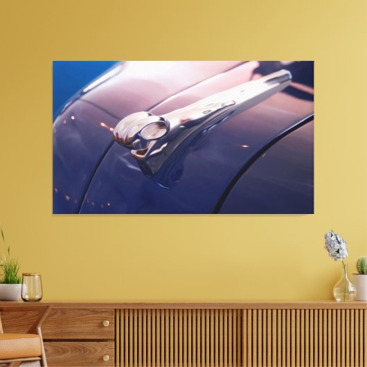 Dodge Ram capuchon ornament Canvas Afdruk (Insitu (Woonkamer))