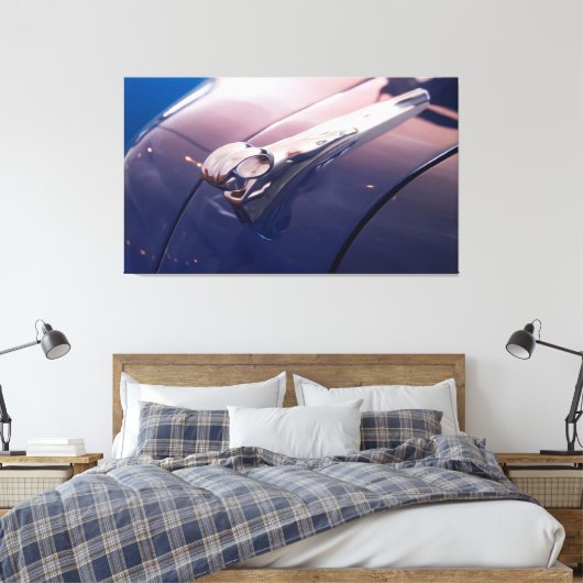 Dodge Ram capuchon ornament Canvas Afdruk (Insitu (Slaapkamer))