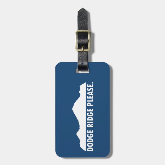 Dodge Ridge alstublieft Bagagelabel (Voorkant verticaal)