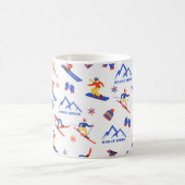 Dodge Ridge California Ski Snowboard patroon Koffiemok (Center)