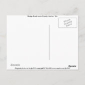 Dodge Road Mist (helder) Briefkaart (Achterkant)