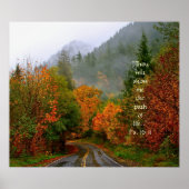 Dodge Road Print met Scriptversie Verse (Voorkant)