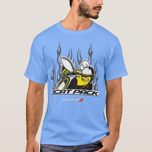 Dodge Scat Pack Flames T-shirt (Voorkant)