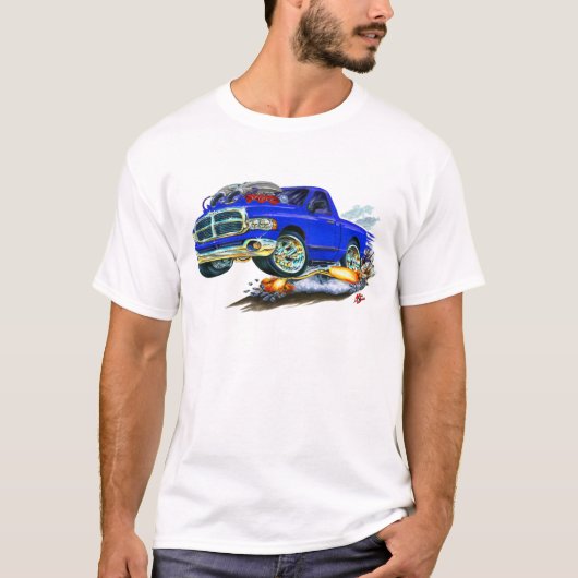 Dodge SRT10 Blue Truck T-shirt (Voorkant)