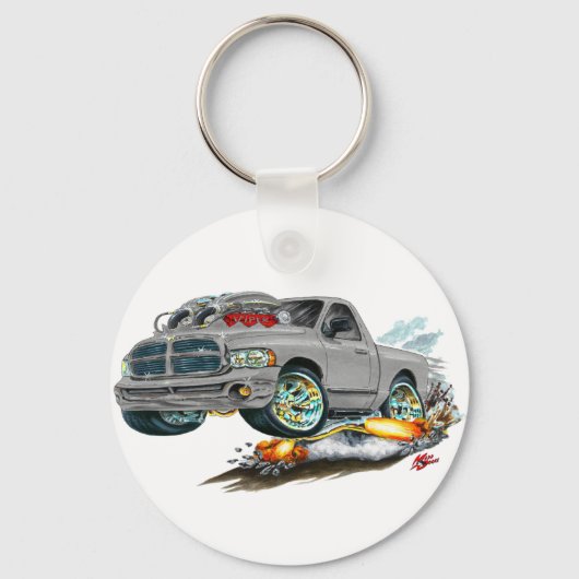 Dodge SRT10 Gray Truck Sleutelhanger (Voorkant)
