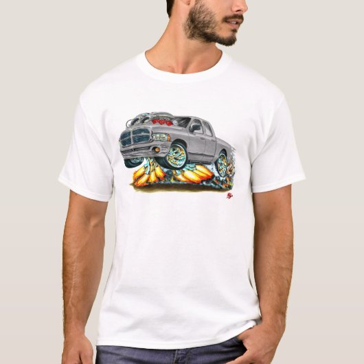 Dodge SRT10 Grey Dual Cab Truck T-shirt (Voorkant)