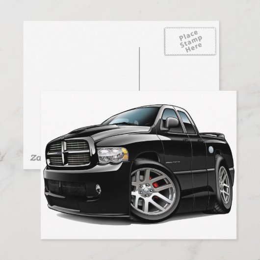 Dodge SRT10 Ram Dualcab Black Briefkaart (Voorkant / Achterkant)