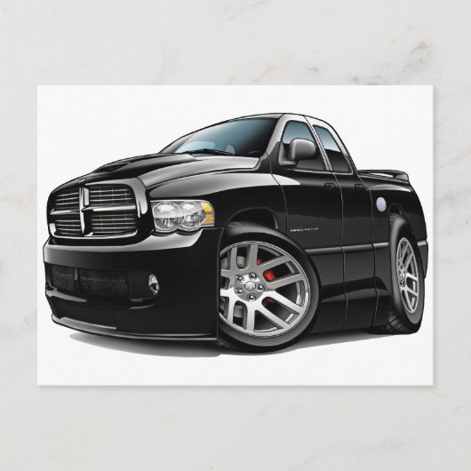 Dodge SRT10 Ram Dualcab Black Briefkaart (Voorkant)