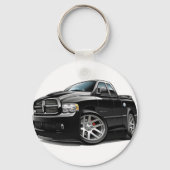 Dodge SRT10 Ram Dualcab Black Sleutelhanger (Voorkant)