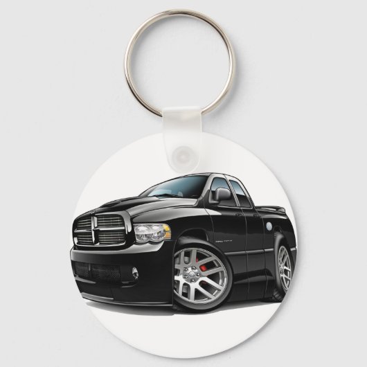 Dodge SRT10 Ram Dualcab Black Sleutelhanger (Voorkant)