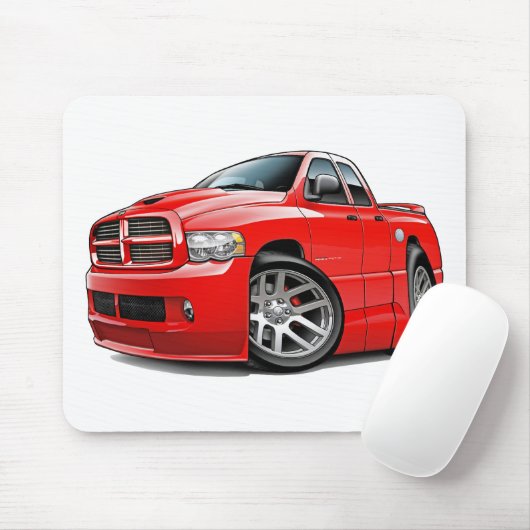 Dodge SRT10 Ram Dualcab Red Muismat (Met muis)