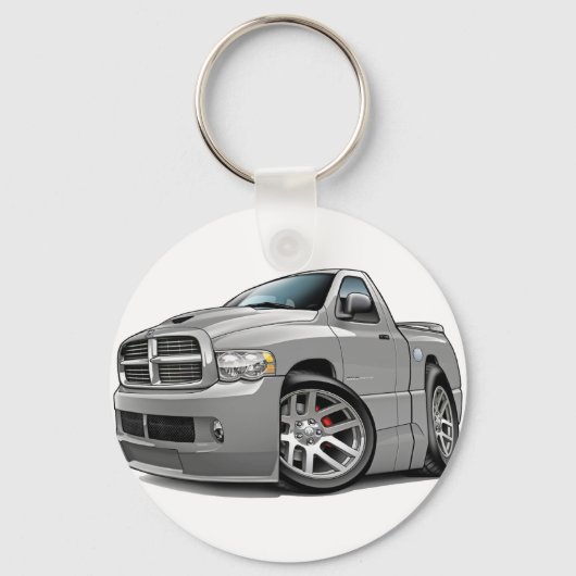 Dodge SRT10 Ram Grey Sleutelhanger (Voorkant)