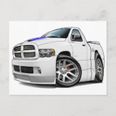 Dodge SRT10 Ram White Briefkaart (Voorkant)
