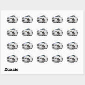 Dodge SRT10 Ram White Ronde Sticker (Vel)