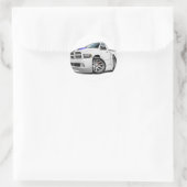 Dodge SRT10 Ram White Ronde Sticker (Tas)