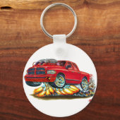 Dodge SRT10 Red Dual Cab Truck Sleutelhanger (Voorkant)