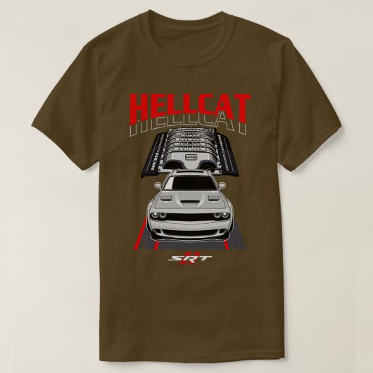 Dodge SRT Hellcat T-shirt (Design voorkant)