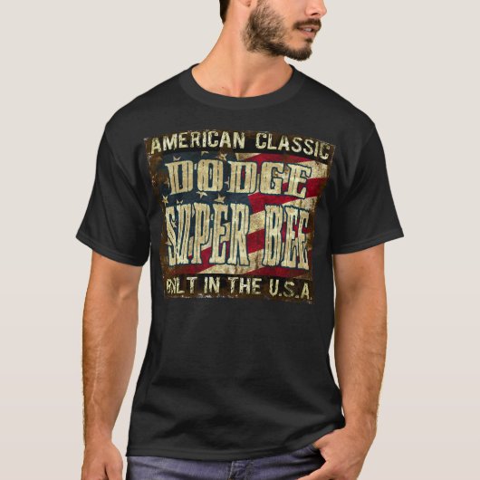 Dodge Super Bee - Klassieke auto gebouwd in de VS T-shirt (Voorkant)
