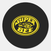 Dodge Super Bee Ronde Sticker (Voorkant)