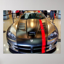 Dodge Viper 2008 Classic American Sports Car Print