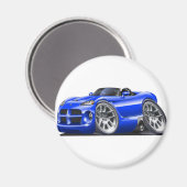 Dodge Viper Roadster Blue Car Magneet (Voorkant / Achterkant)