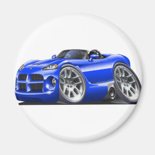 Dodge Viper Roadster Blue Car Magneet