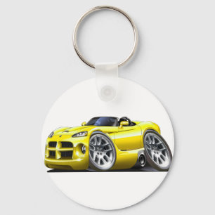 Dodge Viper Roadster Yellow Car Sleutelhanger