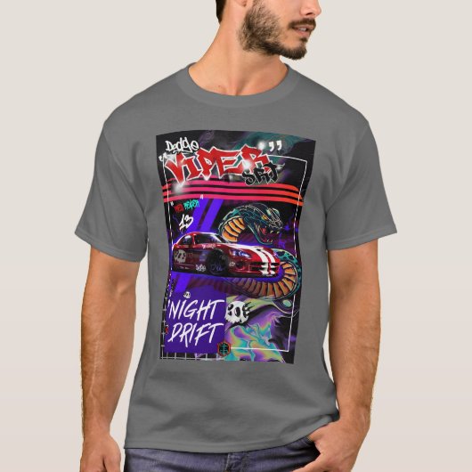 Dodge viper srt grappig t-shirt (Voorkant)