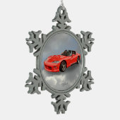 DODGE VIPER TIN SNEEUWVLOK ORNAMENT (Links)