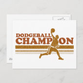 Dodgeball Champion Briefkaart (Voorkant / Achterkant)