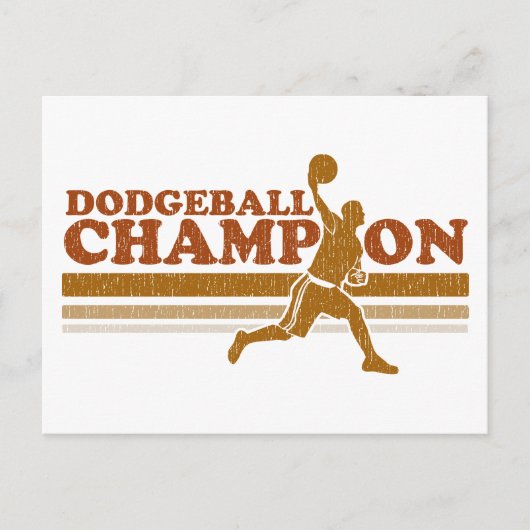 Dodgeball Champion Briefkaart (Voorkant)