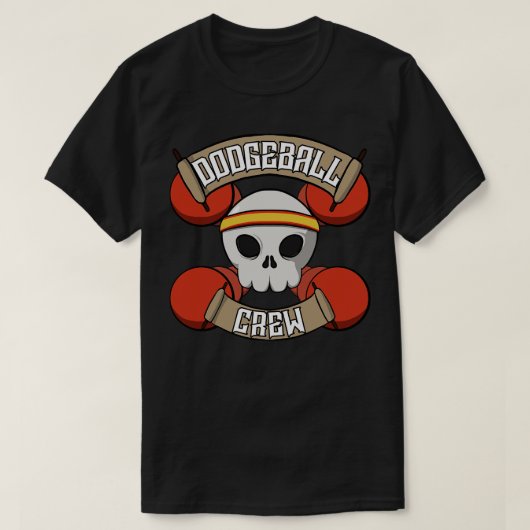 Dodgeball crew Jolly piraat T-shirt (Design voorkant)