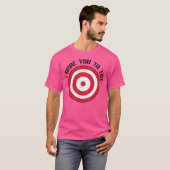 Dodgeball Dapper Doel Op Borst T-shirt (Voorkant volledig)