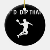 Dodgeball Gaga Ball Game Keramisch Ornament (Achterkant)
